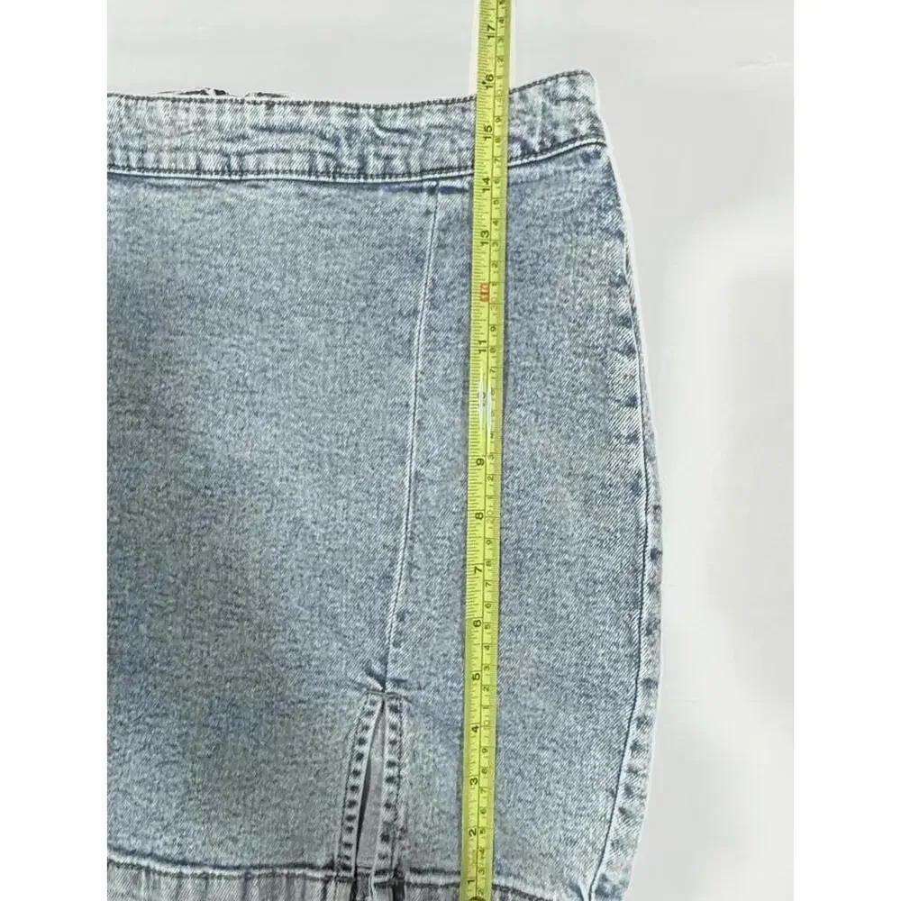 FB SISTER Light Wash Denim Blue Jeans Short Skirt Size M – Preowned